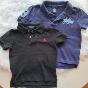 2 Ralph Lauren Collared Polo Shirts for Children - Lot of 2